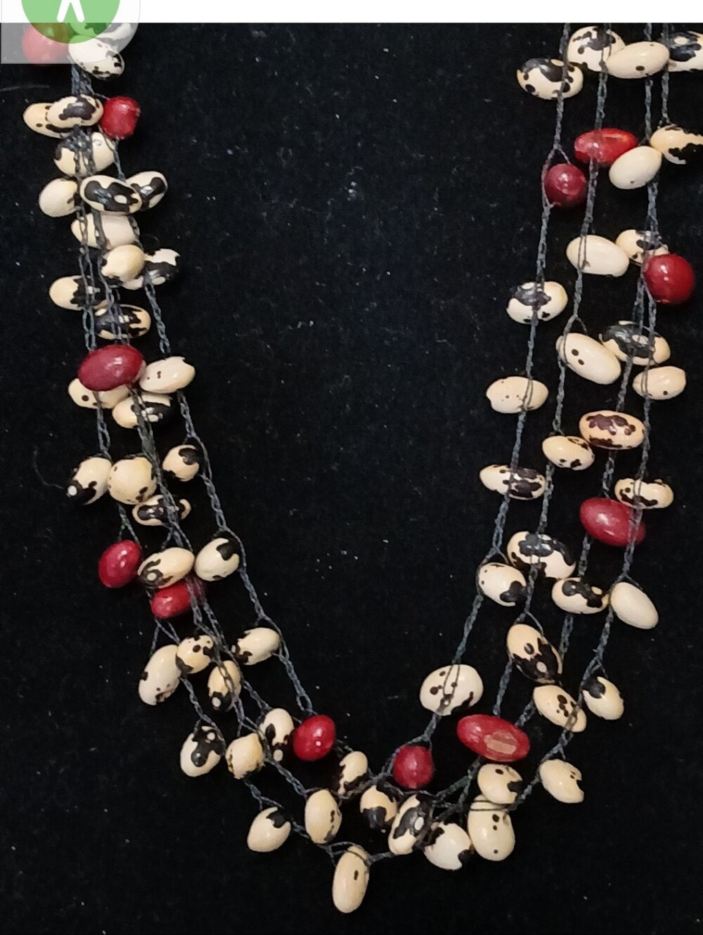 Shansu Amazon Rainforest Multi Strand Seed Necklace Earrings Set